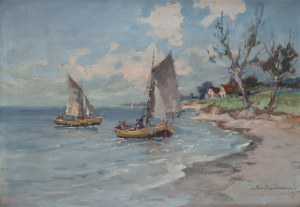 Eugeniusz Dzierzencki (1905 Warszawa - 1990 Sopot), Plaża