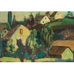 Molli Chwat (1888 Białystok - 1979 Francja), Pagórkowaty krajobraz, 1920/1950