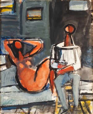 Zygmunt Józef Menkes (1896 Lwów - 1986 Riverdale, USA), Artysta i modelka