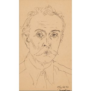 Wlastimil Hofman (1881 Praga - 1970 Szklarska Poręba), Autoportret, 1943