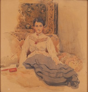 Czesław Tański (1863 Pieczyska - 1942 Olszanka), Portret Kossakowskiej-Kotarbińskiej, 1902
