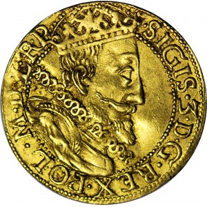 RR-, Zygmunt III Waza 1587-1632, Dukat 1610, Gdańsk, piękny, R5-R6