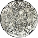 R-, Zygmunt III Waza, Grosz 1604, Kraków, itera C pod orłem, menniczy, rzadki