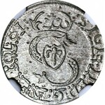 Kurlandia, Fryderyk i Wilhelm Kettler, Szeląg 1607, Mitawa, R4, TYTULATURA ZYGMUNTA III WAZY
