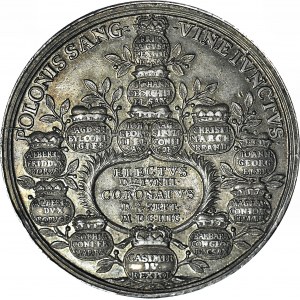 August ll Mocny, Medal koronacyjny Augusta II 1697, srebro