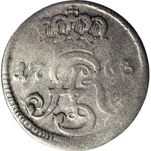 RR-, August III Sas, Trojak 1763 Torun D-B, TH-D-RUNENSIS, R4