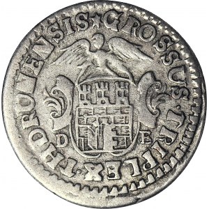 RR-, August III Sas, Trojak 1763 Torun D-B, TH-D-RUNENSIS, R4