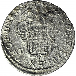 R-, August III Sas, Trojak 1763 Toruń D-B, odmienne ozdobniki, R4
