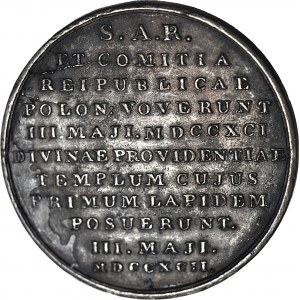 RR-, Stanisław A. Poniatowski, medal na uchwalenie Konstytucji 3 Maja