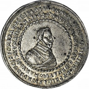 RRR-, Pomorze, Bogusław XIV, pośmiertne 1/2 talara 1654, Szczecin, DRZEWO