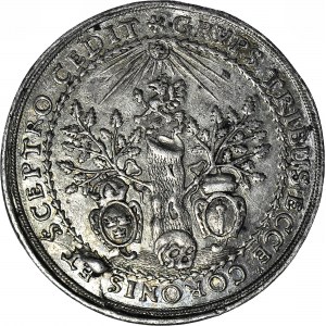 RRR-, Pomorze, Bogusław XIV, pośmiertne 1/2 talara 1654, Szczecin, DRZEWO