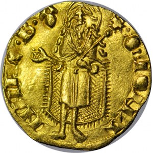 RRR-, Śląsk, Księstwo Jaworsko-Świdnickie, Bolko II 1326-1368, Dukat (floren) ok. 1345-1351, Świdnica, R8