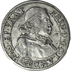 Śląsk, Księstwo Nyskie biskupów wrocławskich, 6 krajcarów 1679, Fryderyk Heski, Nysa, R1