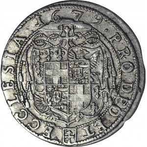 Śląsk, Księstwo Nyskie biskupów wrocławskich, 6 krajcarów 1679, Fryderyk Heski, Nysa, R1