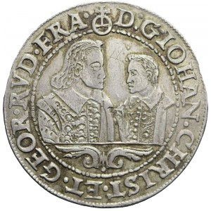 R-, Śląsk, Talar 1607, Brzeg, R3, Księstwo Legnicko-Brzesko-Wołowskie, Jan Krystian Brzeski i Jerzy Rudolf Legnicki