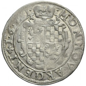 RR-, Śląsk, 1/4 talara 1621, bardzo rzadki, Księstwo Brzesko-Wołowskie, Jerzy Rudolf