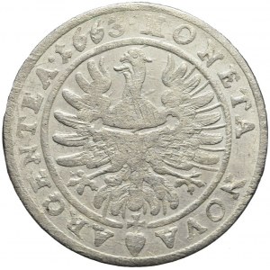 Śląsk, Księstwo Legnicko-Brzesko-Wołowskie, Ludwik Legnicki, 15 krajcarów 1663, Brzeg
