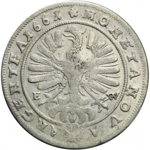Śląsk, Księstwo Legnicko-Brzesko-Wołowskie, Krystian Wołowski, 15 krajcarów 1661, Brzeg