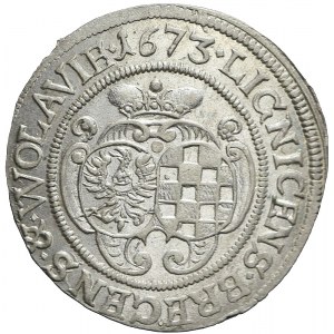 Śląsk, Księstwo Legnicko-Brzesko-Wołowskie, Ludwika, 6 krajcarów 1673, Brzeg
