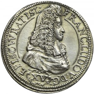Śląsk, Księstwo Nyskie Biskupów Wrocławskich , Franciszek Ludwik, 15 krajcarów 1693, Nysa