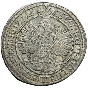 Śląsk, Księstwo Oleśnickie, Sylwiusz Fryderyk, 15 krajcarów 1675, Oleśnica