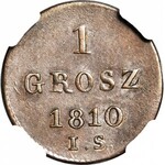 R-, Księstwo Warszawskie, Grosz 1810 IS, menniczy