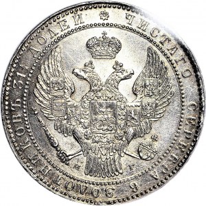 Zabór Rosyjski, 10 złotych = 1 1/2 rubla 1836, NG, Petersburg, mennicze