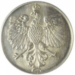 ( 50 groszy 1919 ), próba – awers próbnej 50-groszówki z 1919 roku, miedzionikiel