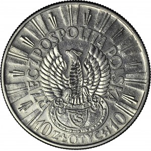 10 złotych 1934, Piłsudski, ORZEŁ STRZELECKI, piękny