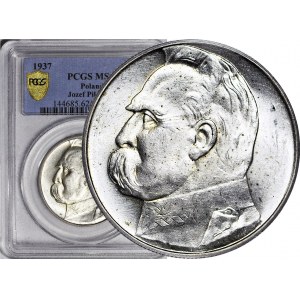 10 złotych 1937, Piłsudski, menniczy