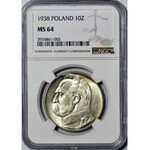 10 złotych 1938, Piłsudski, menniczy, tylko 2 szt. wyżej