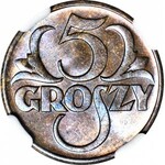 5 groszy 1939, mennicze, kolor BN