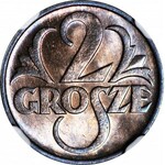 2 grosze 1936, mennicze, kolor RB