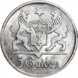 Wolne Miasto Gdańsk, 5 guldenów 1923