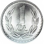 RR-, 1 złoty 1982 wąska data, b. rzadkie