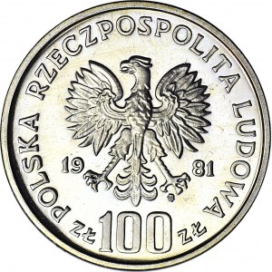 100 złotych 1981 Koń, Ochrona Środowiska, st.L