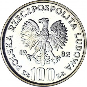 100 złotych 1982 Bocian, Ochrona Środowiska, st.L