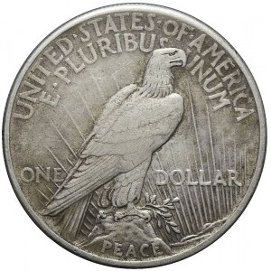 Stany Zjednoczone Ameryki Północnej (USA), 1 dolar 1921 Peace, Filadelfia, rzadki