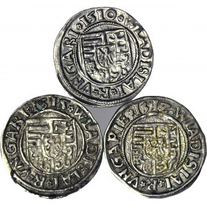 Węgry, Denary 1510, 1512, 1510 Lot 3 szt.