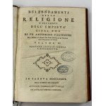 [1789] Valsecchi Antonino, [O základoch náboženstva a zdrojoch bezbožnosti kniha tretia] Dei fondamenti della religione e dei fonti dell'empietà libri tre