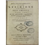 [1789] Valsecchi Antonino, [O základoch náboženstva a zdrojoch bezbožnosti kniha tretia] Dei fondamenti della religione e dei fonti dell'empietà libri tre