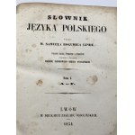 Linde Samuel Bogumił - Słownik języka polskiego Svazek I-VI [komplet] [kožená vazba] [druhé, opravené a rozmnožené vydání].