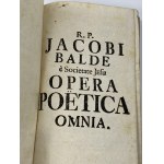 [1729] Balde Jacobi, Opera Poetica omnia Magnam partem nunquam edita... [Ex libris M.F. Gelasii Hieber Ord. Er. S. August]