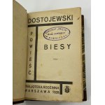 Dostoevsky Fyodor, Biesy: a novel. Vol. 1-2 [Half-cover].