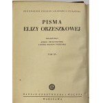 Orzeszkowa Eliza, Nad Niemnem vol. 1-3 mitherausgegeben [Halbleder].