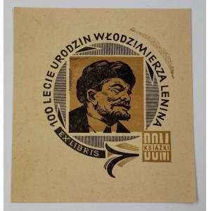 Ex Libris 100. výročie narodenia Vladimíra Lenina Dom kníh