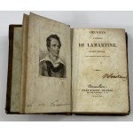 [1830] Oeuvres d'Alphonse de Lamartine un seul volume avec portrait grave sur acier