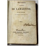 [1830] Oeuvres d'Alphonse de Lamartine un seul volume avec portrait grave sur acier