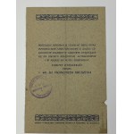 X. Ogólny Zjazd Legjonistów Polskich w Tarnowie dnia 9 sierpnia 1931 - Karta uczestnictwa