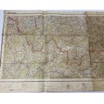 [1929] Mapa operacyjna Beskidy [Cieszyn, Żywiec, Maków, Wadowice, Sucha, Wieliczka, Bochnia, Nowy Targ, Nowy Sącz]